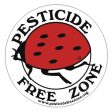 Pesticide Free Zone Sign Ladybug Discount