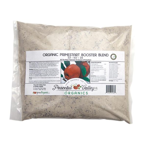 Peaceful Valley Organic PrimeStart Booster Blend 2.3-5.0-2.6 (3 lb Bag) Cheap