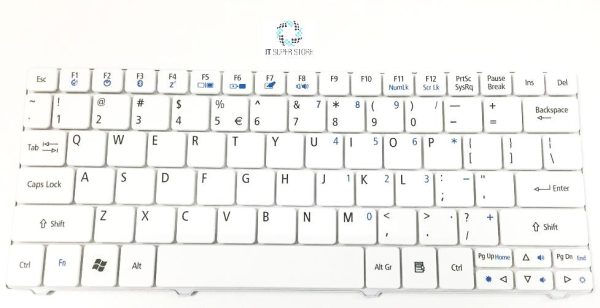 Acer Aspire One 751 751H  Series Laptop Keyboard White AEZA3R00020 For Sale