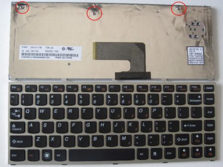 Lenovo Ideapad U460 Laptop Keyboard Black Silver Frame 25-011178 Cheap