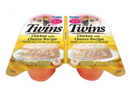 Inaba Twins Chicken with Cheese Recipe Side Dish for Cats 2 count by Inaba Discount