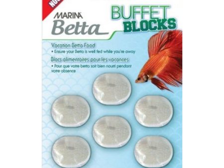 Betta Buffet Blocks 7 Day Vacation Food 0.42 oz by Marina For Sale