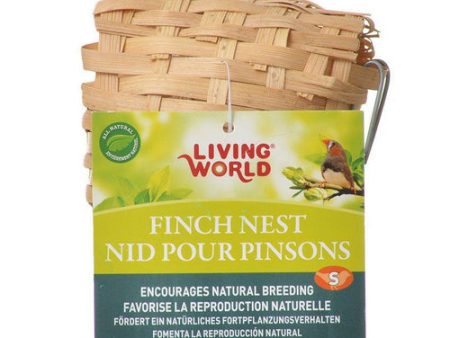 Bamboo Finch Nest Small (3-7 8  Long x 3-7 8  Wide) by Living World Online now