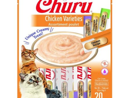 Inaba Churu Chicken Varieties Creamy Cat Treat 20 count by Inaba Supply