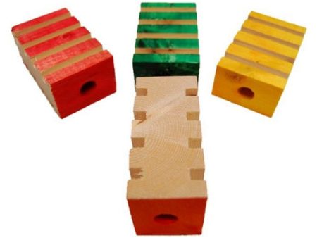 4 Groovy Blocks Bird Toy 3 L x 2 W by Zoo-Max For Discount