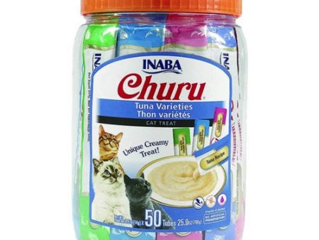 Inaba Churu Tuna Varieties Creamy Cat Treat 50 count by Inaba For Discount