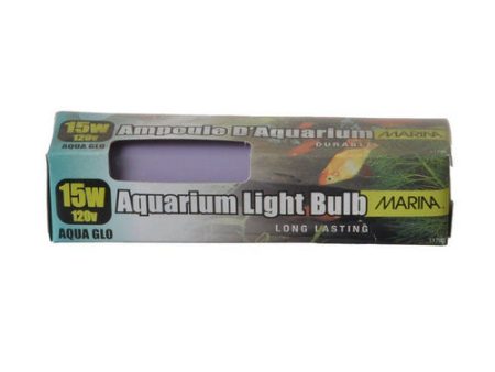 Aqua-Glo Aquarium Light Bulb 1 Pack - (15 Watt) by Marina For Cheap