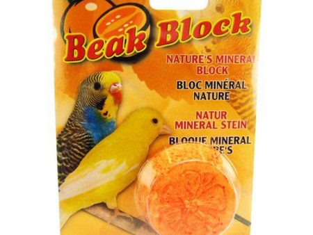 Beak Block - Nature s Minerals - Orange 2 oz by Living World For Discount